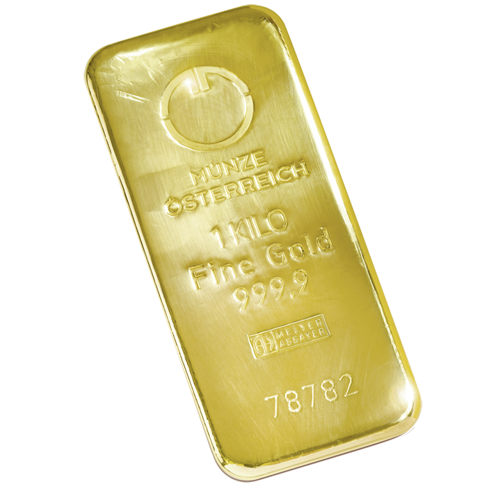 1000 Gramm Goldbarren, Urheberrecht: Münze Österreich 