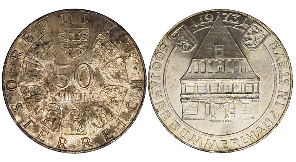 50 Schilling Silbermünze Österreich von 1973. © PreMeSec GmbH